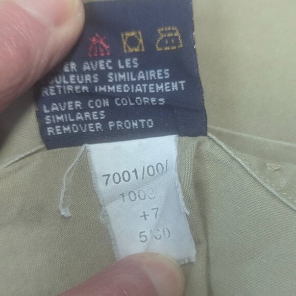 Tommy Hilfiger Size  16 1/2x34/35 Khaki Long Sleeved Button Down - Picture 13 of 16